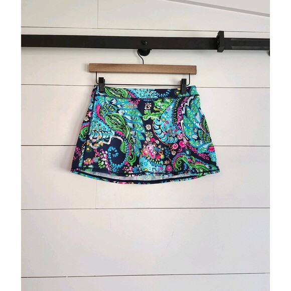 Lilly Pulitzer Other - Lilly Pulitzer Skort Girl Youth Take Me To The Sea Aila Luxletic Skirt Shorts XL